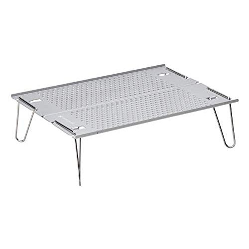  스노우피크 오젠 솔로 알류미늄 테이블 Snow Peak Ozen Solo Table SLV-171 캠핑테이블 , Lightweight for Backpacking, Designed in Japan