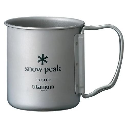  Snow Peak Titanium Single Cup 300 Folding Handle Mug