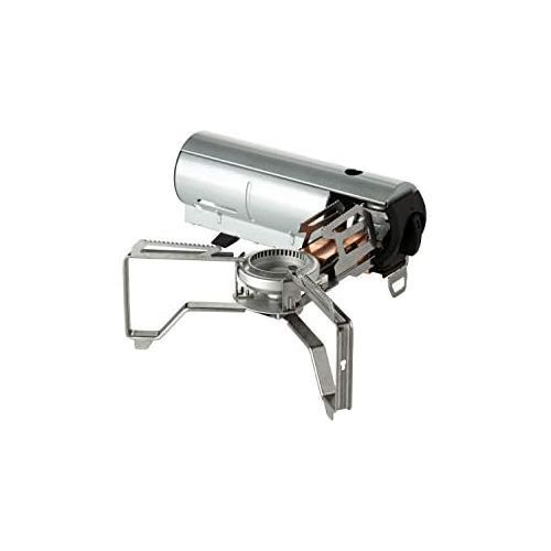  Snow Peak - Home & Camp Burner GS-600BK-US - Designed in Japan, Lightweight and Compact for Camping, Stable Base for Cooking - Silver