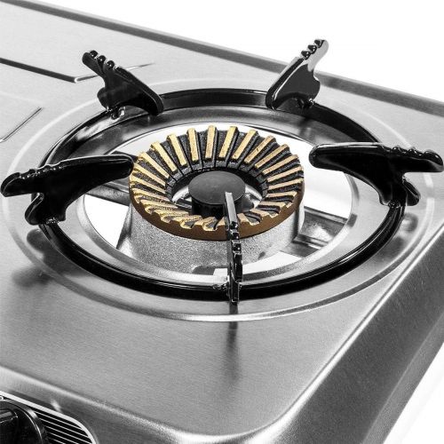  Snow Shop Everything Stainless Steel Portable Propane Lpg Gas Stove Double 2 Burner Cook Top