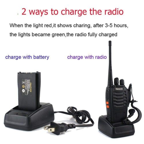  Snow Shop Everything 2X Walkie Talkie UHF 400-470MHz 3W 16CH Single Band w Earpiece 2 Way Radio