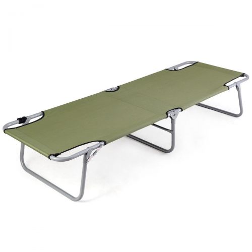  Snow Shop Everything Comfort and Efficiency Portable Foldable Camping Bed Army Military Camping Cot for Those Hitting the Tents Ideal for Family Reunions, Picnics, Camping Trips, Fishing, Buffets or Ba