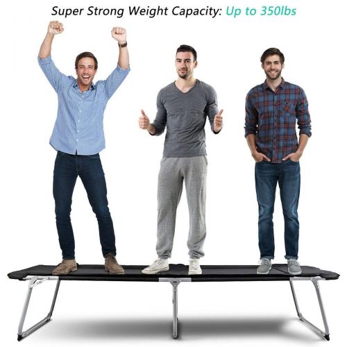  Snow Shop Everything Comfort and Efficiency Portable Foldable Folding Oversize Adult Portable Camping Bed Cot Ideal for Family Reunions, Picnics, Camping Trips, Fishing, Buffets, Barbecues Indoor, and