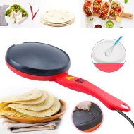 [아마존베스트]Creatsnow Portable Electric Crepe Maker, 110V Non-Stick Coating Crepe Pan, Auto Temperature Control for Crepes, Pancakes, Bacon, Tortilla