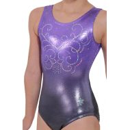 Snowflake Designs Ombre Gymnastics Tank Leotard - Lavender, Pink, or Turquoise