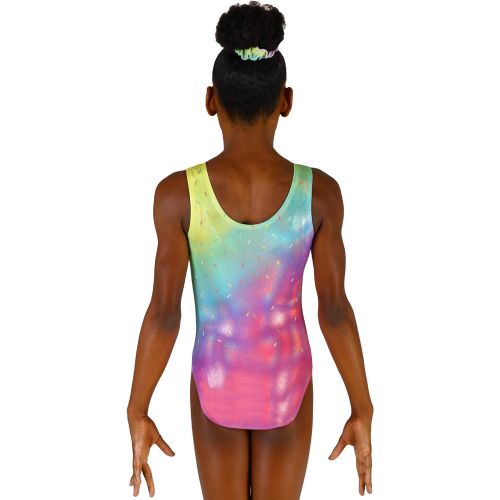  Snowflake Designs Donut Worry, Be Happy Sublimated Gymnastics or Dance Leotard