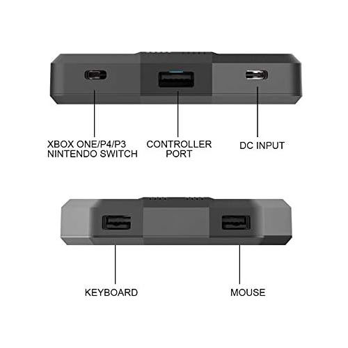  [아마존베스트]Snpurdiri Game Controller Converter, Keyboard and Mouse Adapter/Converter for PS4/Xbox One/Xbox 360/Switch/Playstation 3 with PC