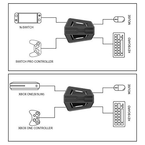  [아마존베스트]Snpurdiri Game Controller Converter, Keyboard and Mouse Adapter/Converter for PS4/Xbox One/Xbox 360/Switch/Playstation 3 with PC