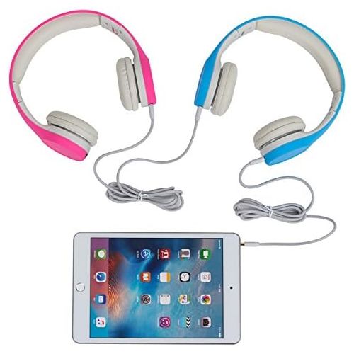  [아마존베스트]Snug Play+ Kids Headphones Volume Limiting and Audio Sharing Port (Blue)