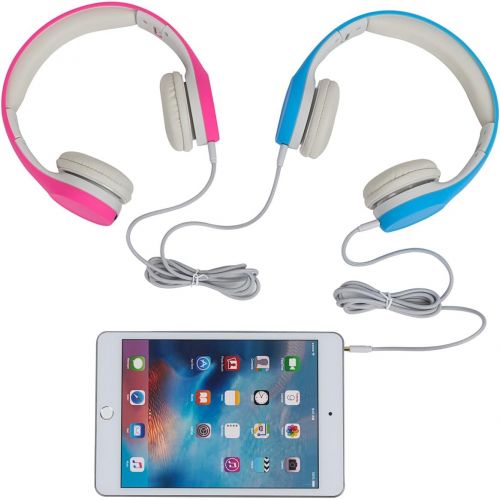  [아마존베스트]Snug Play+ Kids Headphones Volume Limiting and Audio Sharing Port (Blue)