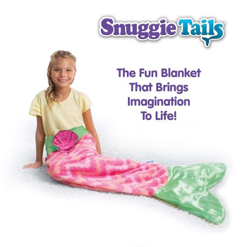  Snuggie Tails Comfy Cozy Super Soft Warm Mermaid Blanket For Kids (Pink), As Seen on TV