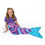 Snuggie Tails Comfy Cozy Super Soft Warm Mermaid Blanket for Kids (Purple), As Seen on TV