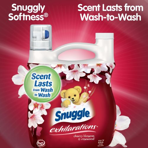  Snuggle Exhilarations Concentrated Fabric Softener Liquid, Cherry Blossom Charm