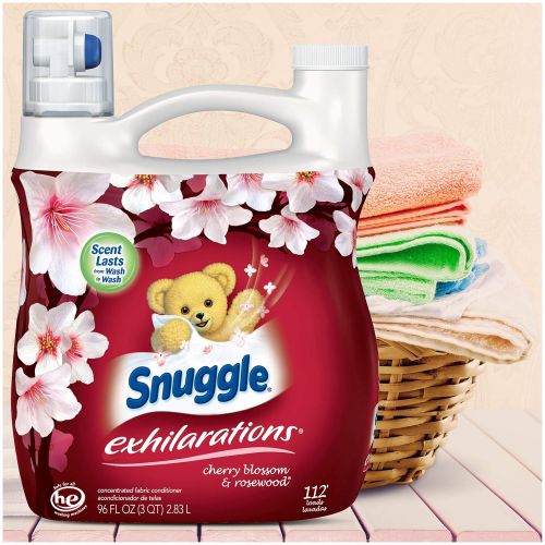  Snuggle Exhilarations Concentrated Fabric Softener Liquid, Cherry Blossom Charm