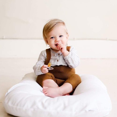  Snuggle me Snuggle Me Organic | Patented Sensory Lounger for Baby | Organic Cotton, Virgin Fiberfill | Bloom