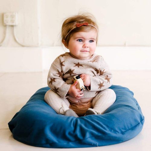  Snuggle me Snuggle Me Organic | Patented Sensory Lounger for Baby | Organic Cotton, Virgin Fiberfill | Bloom