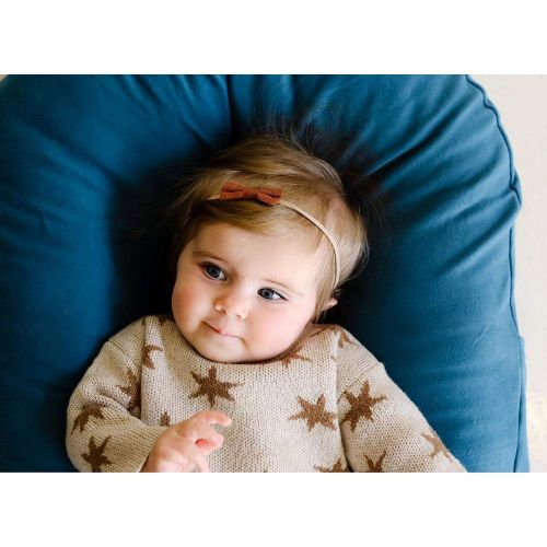  Snuggle me Snuggle Me Organic | Patented Sensory Lounger for Baby | Organic Cotton, Virgin Fiberfill | Bloom