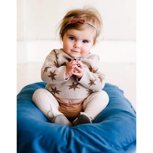  Snuggle me Snuggle Me Organic | Patented Sensory Lounger for Baby | Organic Cotton, Virgin Fiberfill | Bloom