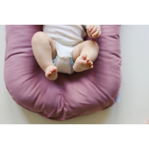  Snuggle me Snuggle Me Organic | Patented Sensory Lounger for Baby | Organic Cotton, Virgin Fiberfill | Bloom