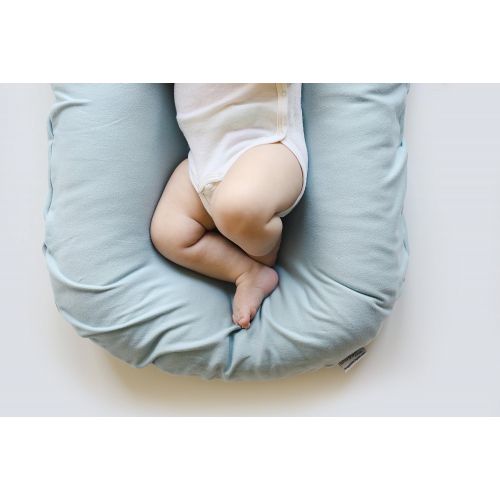  Snuggle me Snuggle Me Organic | Patented Sensory Lounger for Baby | Organic Cotton, Virgin Fiberfill | Bloom