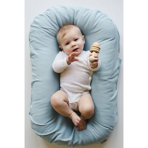  Snuggle me Snuggle Me Organic | Patented Sensory Lounger for Baby | organic cotton, virgin polyester fill