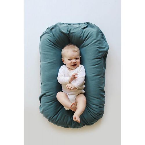  Snuggle me Snuggle Me Extra Organic Cotton Cover for The Snuggle Me Infant Padded Loungers with Center Sling, Moss