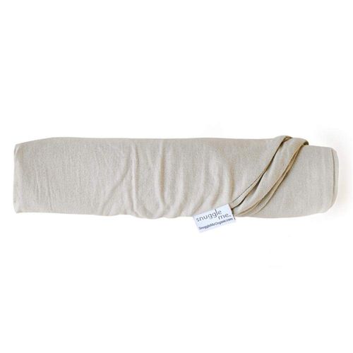  Snuggle me Snuggle Me Organic | Patented Sensory Lounger for Baby | Organic Cotton, Virgin Fiberfill | Linen Collection | Rosewood