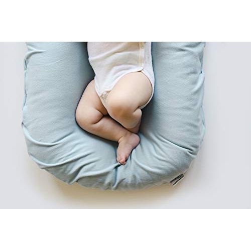  [아마존베스트]Snuggle me Snuggle Me Organic | Patented Sensory Lounger for Baby | Organic Cotton, Virgin Fiberfill | Skye