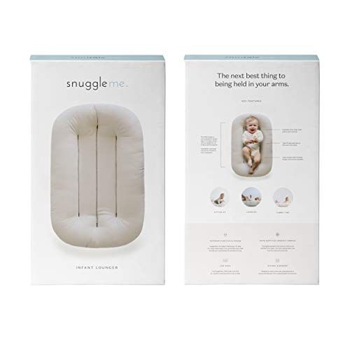  [아마존베스트]Snuggle me Snuggle Me Organic | Patented Sensory Lounger for Baby | Organic Cotton, Virgin Fiberfill | Sugar Plum