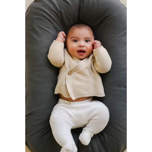  [아마존베스트]Snuggle me Snuggle Me Organic | Patented Sensory Lounger for Baby | Organic Cotton, Virgin Fiberfill | Sparrow