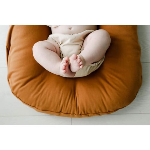  [아마존베스트]Snuggle me Snuggle Me Organic | Patented Sensory Lounger for Baby | Organic Cotton, Virgin Fiberfill | Ember