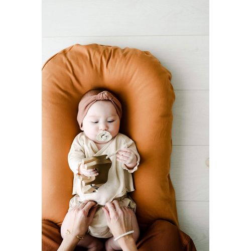  [아마존베스트]Snuggle me Snuggle Me Organic | Patented Sensory Lounger for Baby | Organic Cotton, Virgin Fiberfill | Ember