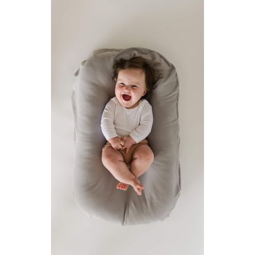  Snuggle me Snuggle Me Organic | Patented Sensory Lounger for Baby | organic cotton, virgin polyester fill