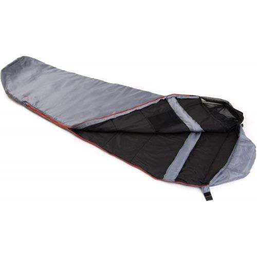  Snugpak Travelpak 4 Sleeping Bag with Mosquito Net, 19 Degree, Left Hand Zip, Pebble Gray