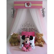 Disney Minnie Mouse Crib canopy cornice BED teester FULL Twin 30 inch Pink nursery So Zoey Boutique