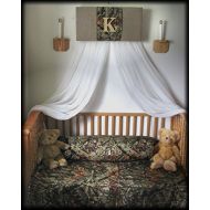 Crib Canopy boy nursery Bedroom Realtree Camouflage Mossy Oak cornice BuRLAP Camo Baby HunT WHITE sheer curtains Bed So Zoey Boutique SaLe