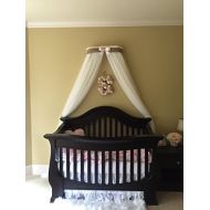 Bed canopy cornice CrOwN FrEe White Sheer drapery teester coronet Nursery Crib custom design So Zoey Boutique SALE