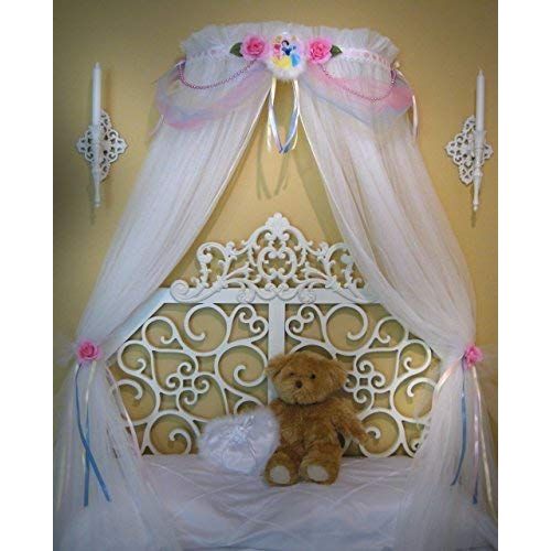  So Zoey Boutique Disney Beauty and the Beast Belle Princess Bed Canopy for Bedroom Crib Nursery