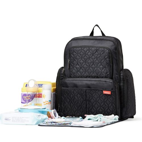  SoHo Designs Diaper Bag Backpack for Mom or Dad with Stroller Straps, Changing Pad, Insulated Pockets,...