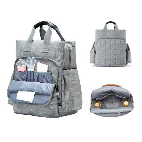  SoHo Designs Diaper Bag Backpack for Mom or Dad with Stroller Straps, Changing Pad, Insulated Pockets |...