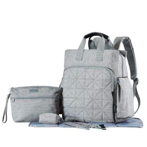  SoHo Designs Diaper Bag Backpack for Mom or Dad with Stroller Straps, Changing Pad, Insulated Pockets |...