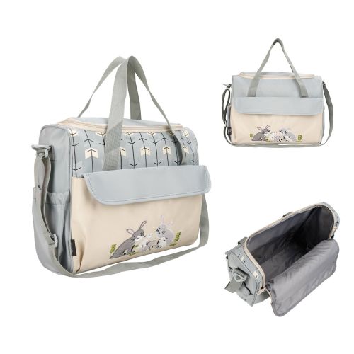  SoHo Designs SOHO Collections Diaper Bag Set (Lavender with Elephant), 10 Pieces