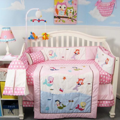  SoHo Designs SoHo Baby Crib Bedding 10Pc Set, Murmaids