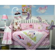 SoHo Designs SoHo Baby Crib Reversible Bedding 10Pc Set, Princess