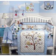 SoHo Designs SOHO Baby Blue Cherry tree Nursery Bedding Set 13 pcs