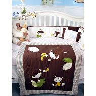 SoHo Designs SoHo Curious Monkey Baby Crib Nursery Bedding Set (Brown)