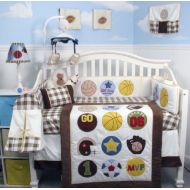 SoHo Designs SoHo Baby Crib Bedding 10Pc Set, Athlete