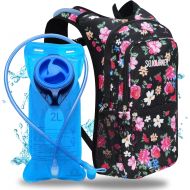 SoJourner Bags Sojourner Rave Hydration Pack Backpack - 2L Water Bladder Included for Festivals, Raves, Hiking, Biking, Climbing, Running and More