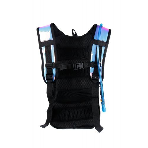  SoJourner Bags Sojourner Rave Hydration Pack Backpack - 2L Water Bladder Included for Festivals, Raves, Hiking, Biking, Climbing, Running and More (Medium)