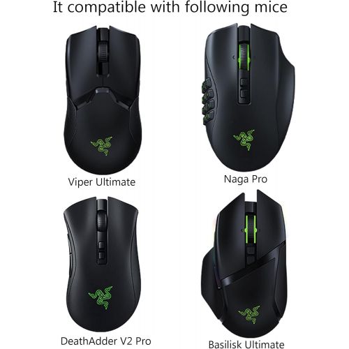  Soarking Charging Dock for Razer Wireless Mouse DeathAdder V2 Pro,Naga Pro,Viper Ultimate,and Basilisk Ultimate with 6.6 Feet Cable